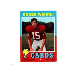 1971 Topps ROGER WEHRLI RC ROOKIE #188 Cardinals HOF